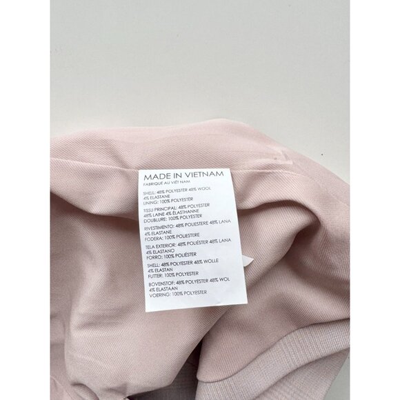 CLUB MONACO Borrem Pink Mauve Wool Blend Single Breasted Blazer, Size 12 - Picture 15 of 16